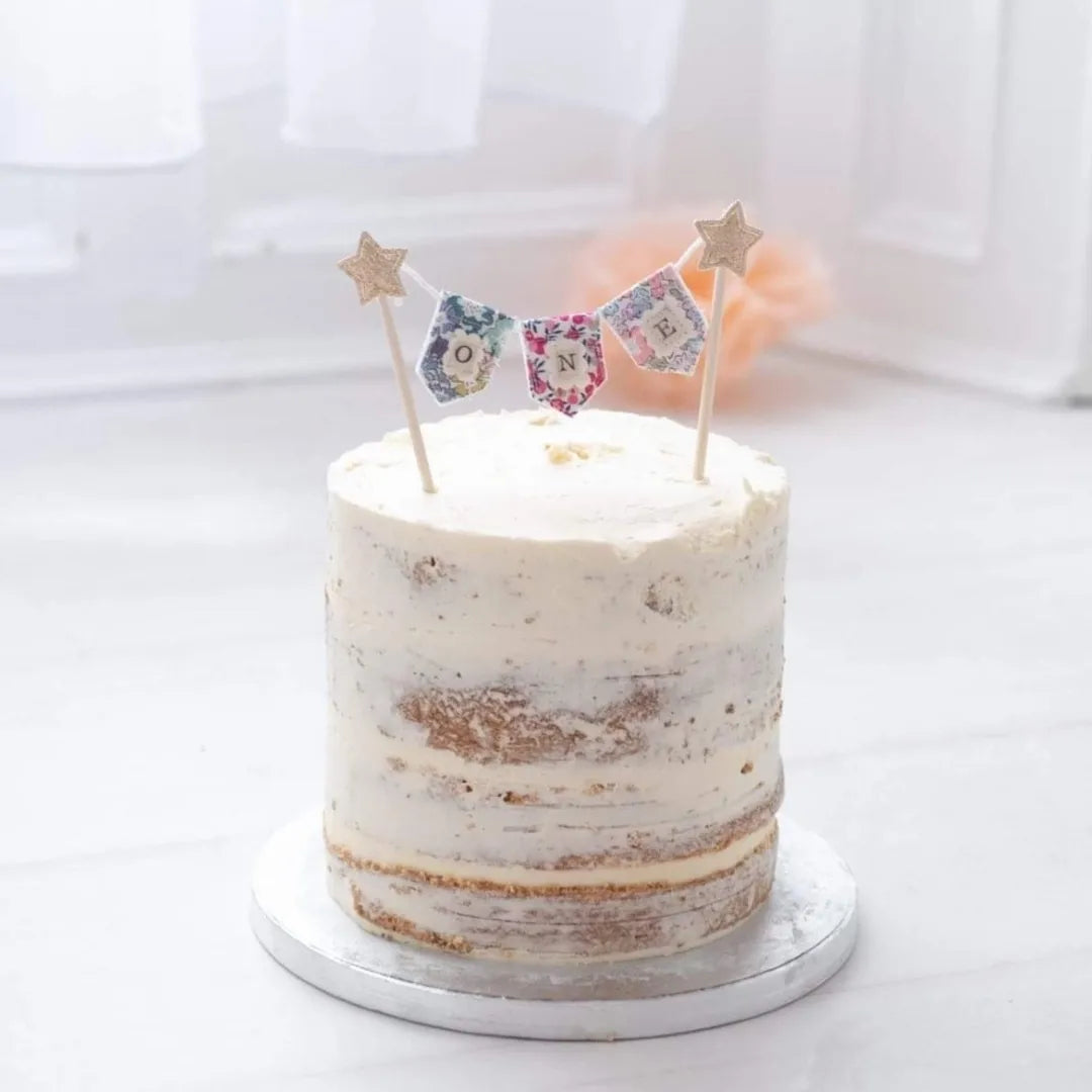 Personalised Floral Bunting Cake Topper *BESTSELLER*
