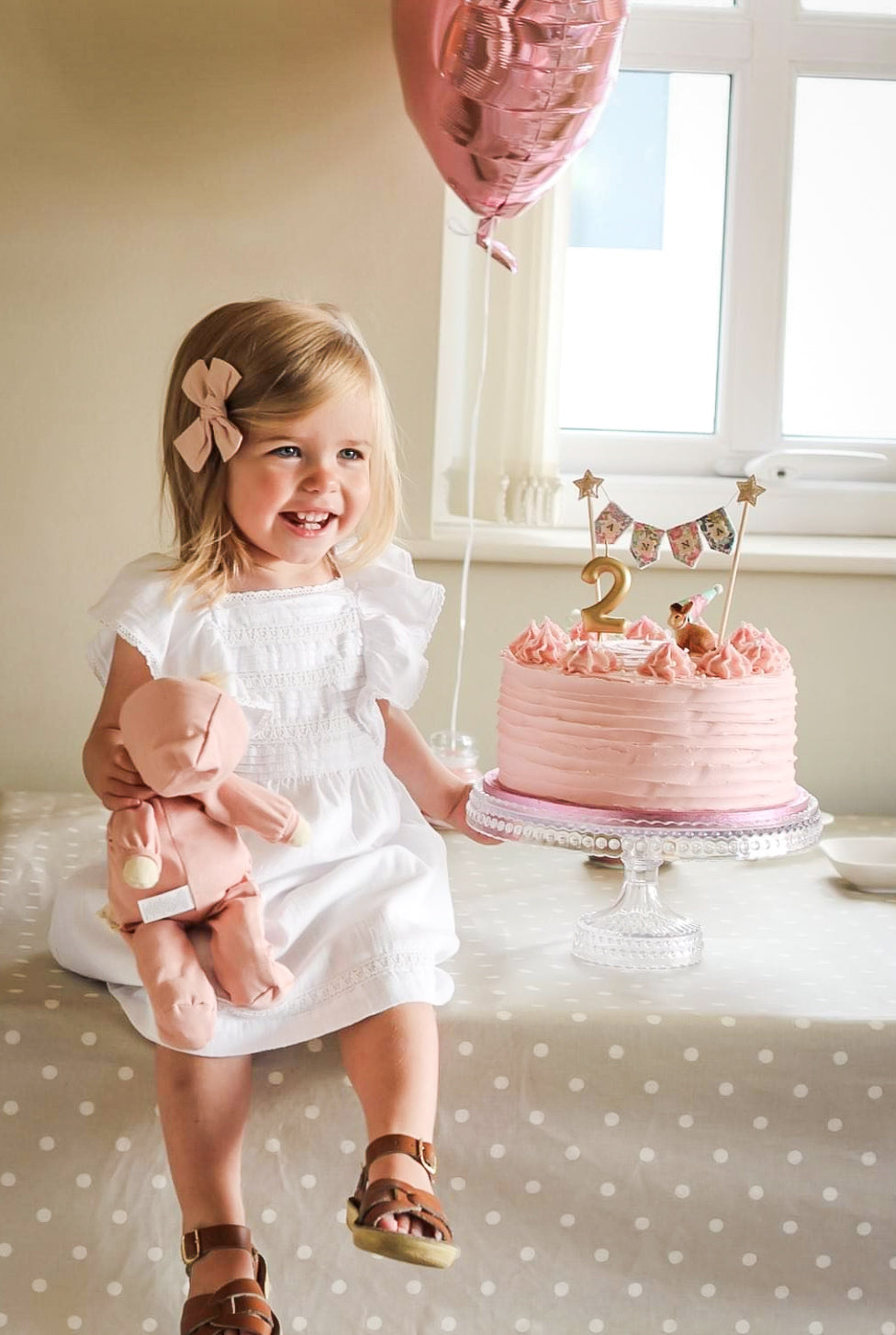 Personalised Floral Bunting Cake Topper *BESTSELLER*
